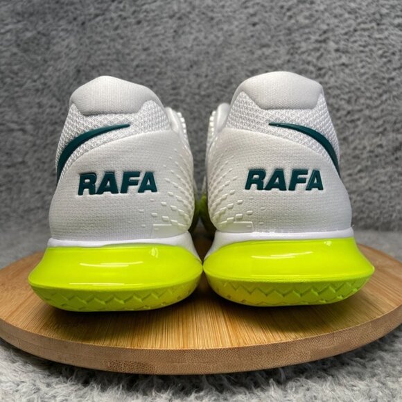 Nike Court Zoom Vapor Cage 4 Rafa Size 10-11.5 Men Tennis White Volt DD1579-107 - Picture 5 of 6